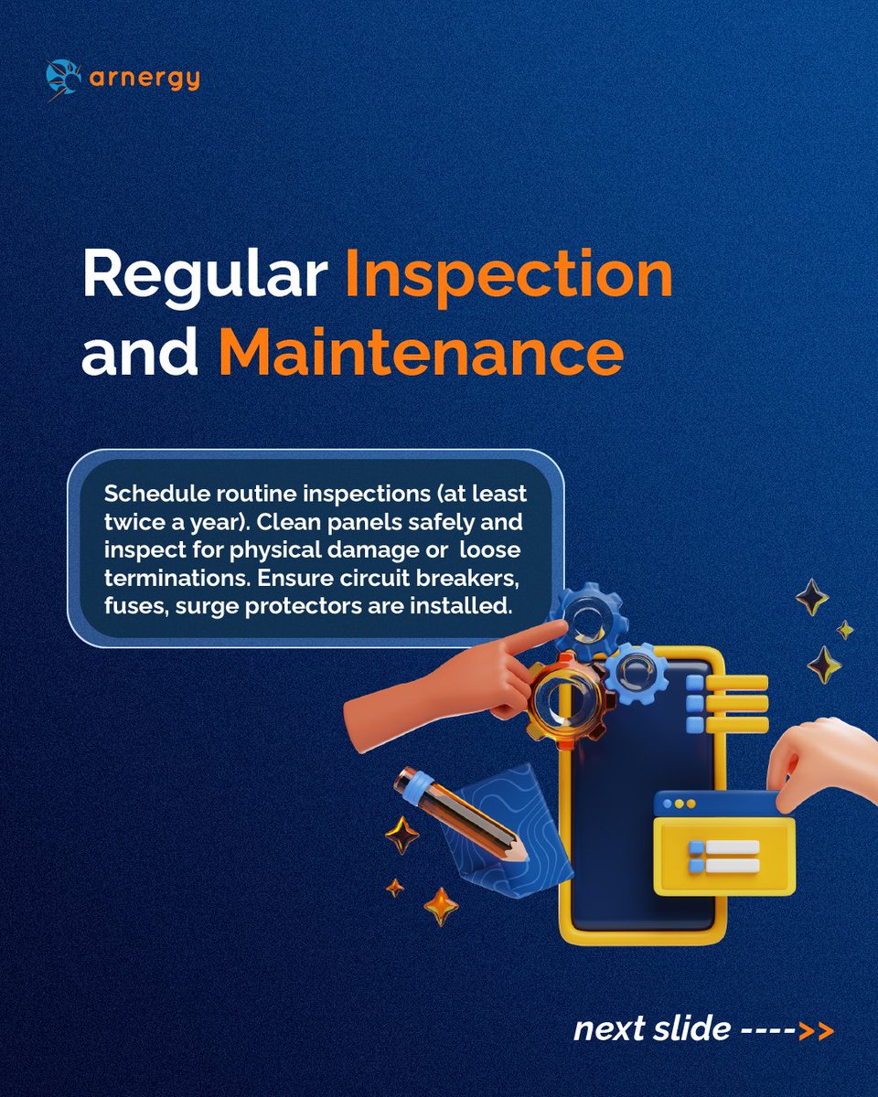 arnergy's tweet image. ⚡ Missed a few? 
Here are more solar safety tips you can’t afford to ignore. 👉

#solar #solartips #invertersafety