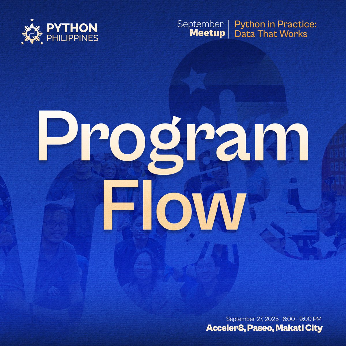 pythonph's tweet image. This September 27 (Saturday), the spotlight is on Python in Practice: Data that Works
👀 Something is brewing behind the scenes, & this meetup might drop a clue.
👉 Reserve your spot now: bit.ly/4ngaMAD
#pythonph2025 #PHTechCommunity #pythonphseptembermeetup #pythonph