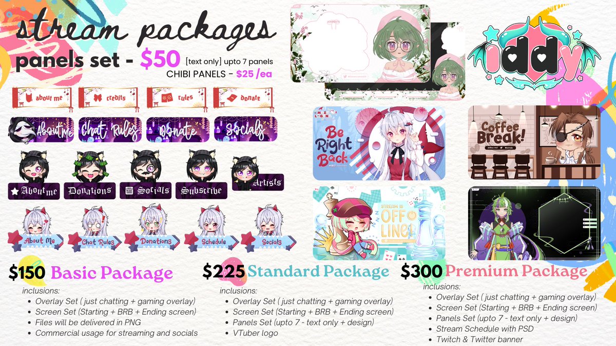 Hi! I'm Aki, freelance illustrator and emote artist. I mainly work on Illustrations &amp; Streamer assets ( emotes, sub badges, logo, overlay &amp; screen design)    

you can request here / via dm: vgen.co/akirachi   

Also, if you enjoy my arts and designs you can support me by
