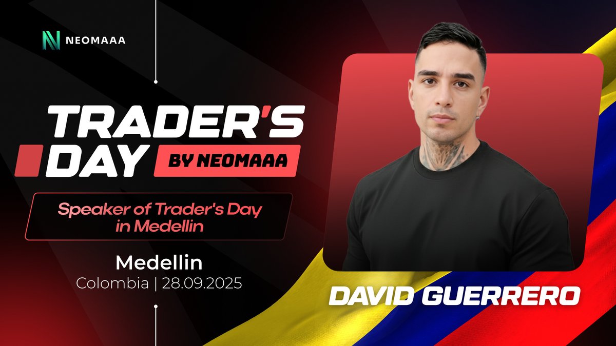 📢 Trader’s Day Medellín 🇨🇴 – Sept 28
🎤 David Guerrero: Coach (FICEO) &amp; trader with 5+ yrs experience. Leads orgs, manages private capital, inspires &amp; transforms lives.
💡 Topic: Leadership, mindset &amp; purposeful trading.
✅ Register now 🔗 shorturl.at/cK3sS