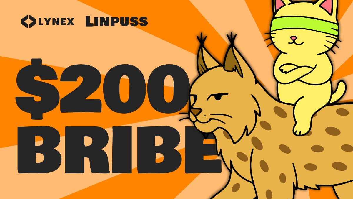 $200 to be WON 🙀

Go get sum $LPUSS from @lynexfi 💸

Vote NOW 🗳️👇
app.lynex.fi/dashboard/vote