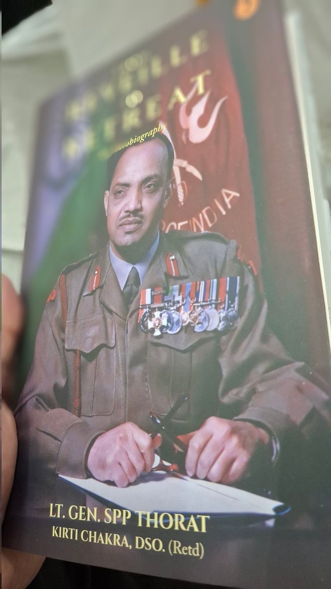 SP_Vishwasrao's tweet image. #FromReveilleToRetreat #BookRelease:
@shivkunalverma authored autobiography of Lt Gen SPP Thorat was released in @IaSouthern, Pune today.
Agree with Maj Gen Ian Cardozo&apos;s blurb: &quot;This story tells us that sometimes, it is the inividual destiny of persons such as General Thorat who…