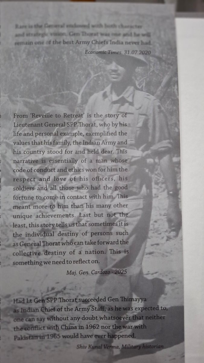 SP_Vishwasrao's tweet image. #FromReveilleToRetreat #BookRelease:
@shivkunalverma authored autobiography of Lt Gen SPP Thorat was released in @IaSouthern, Pune today.
Agree with Maj Gen Ian Cardozo&apos;s blurb: &quot;This story tells us that sometimes, it is the inividual destiny of persons such as General Thorat who…