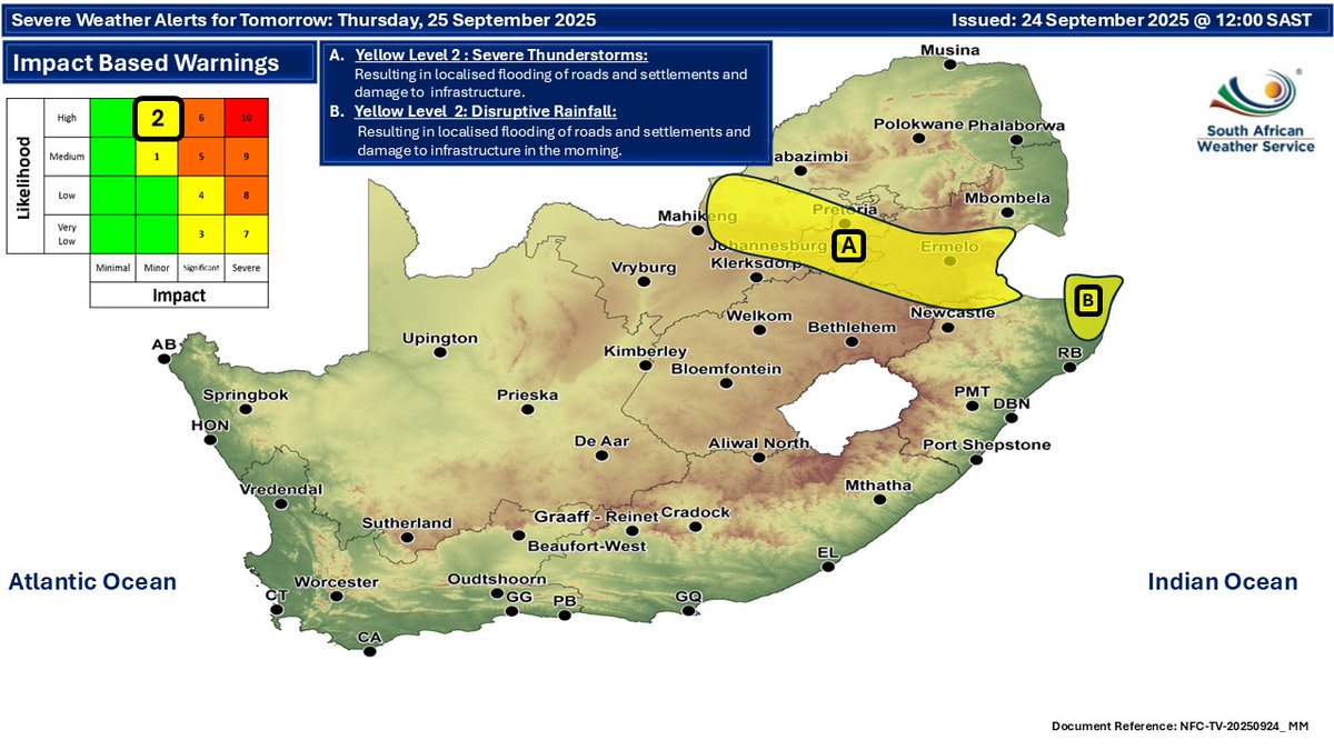 Gauteng Provincial Disaster Management Centre tweet media