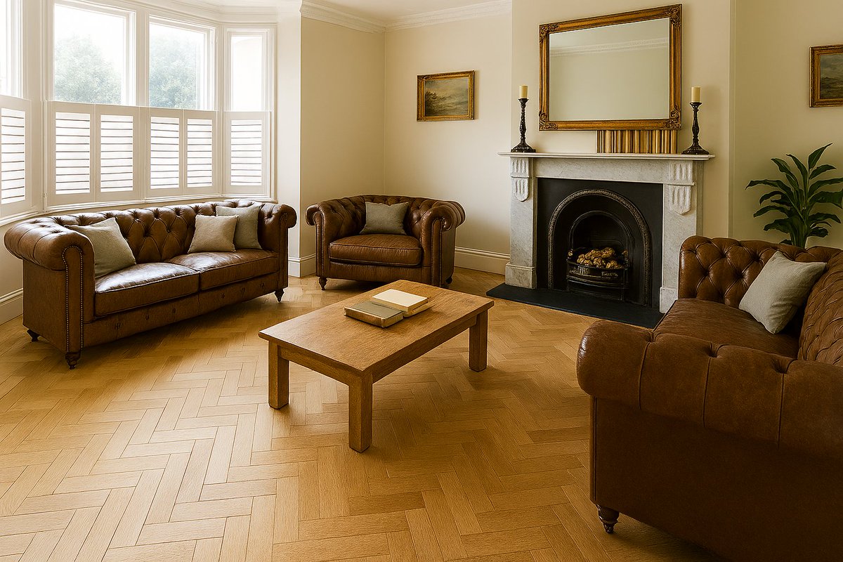 Durga_Timber's tweet image. Looking for a floor that never goes out of style? 

Our Solid Oak Parquet (Unfinished 130) adds warmth, character &amp;amp; timeless elegance to any room. Each block tells its own story.

➡️ durgatimber.com/products/solid…

 #OakFlooring #WoodFlooring #ParquetFloors