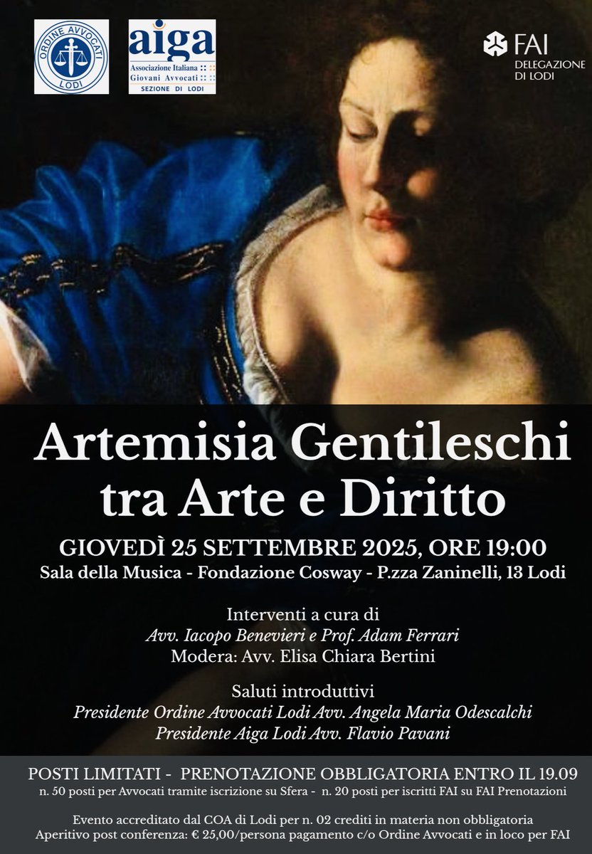 Domani sarà una bellissima avventura transitare dalla tela alle pagine processuali. Grazie agli organizzatori, grazie a <a href="/angiode15/">AngelaM Odescalchi </a> per la straordinaria occasione di riflessione