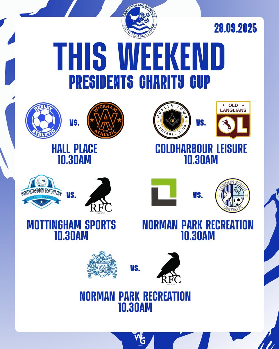 This weekend it’s the President’s Cup 🏆

17 games on the card - plenty of action, plenty to play for. Let’s go!