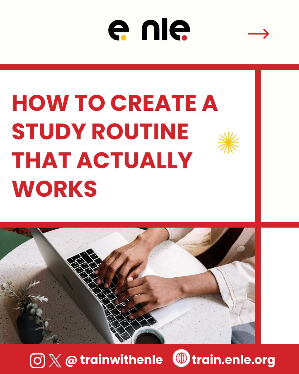 trainwithenle's tweet image. Struggling to stay consistent with your learning?
The truth is, routines fail when they’re built on wishful thinking instead of strategy.
#StudyRoutine