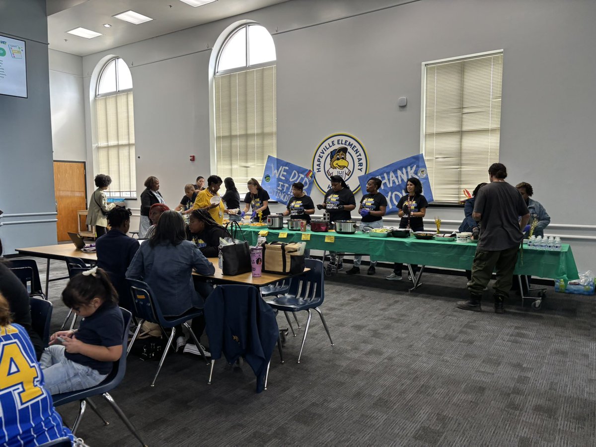 Yesterday we had a chance to celebrate our recognition as a PBIS Distinguished School! We worked hard to ensure we are proactive w behaviors instead of reactive! We even had food to celebrate. Thank you to our PBIS team &amp; staff for making this happen <a href="/jasonjstamper/">Jason Stamper, EdD</a> <a href="/Whitaker_HES/">Tamara Whitaker</a>