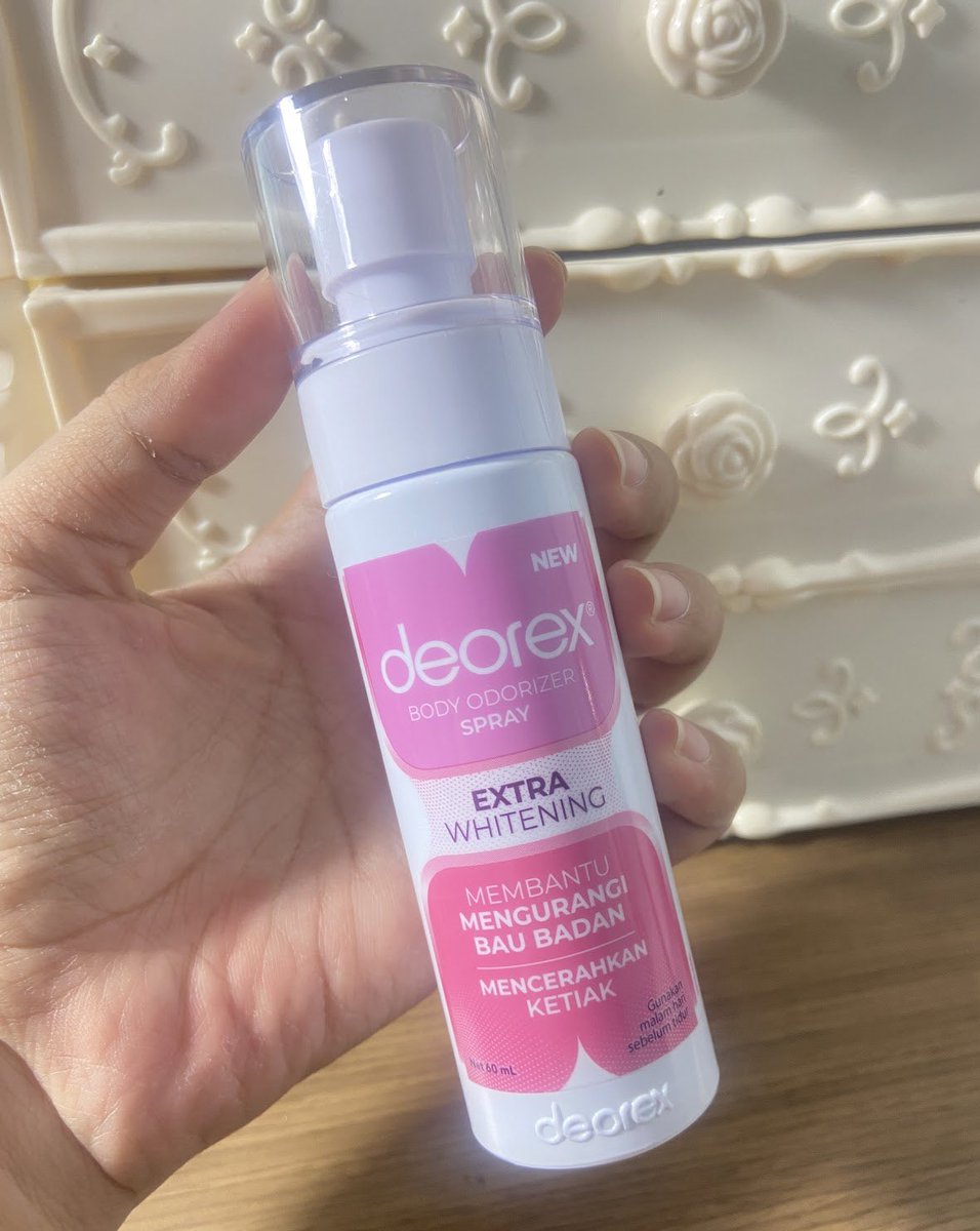 lagi suka-sukanya olahraga suka takut keringet berlebih bikin bau badan, untungnya nemuin Body Odorizer Deorex yg works bgt eliminasi bakteri penyebab bau sekaligus mencerahkan keti😆👌🏻

ga khawatir lg bau badan dan makin percaya diri plus wanginya fruity floral, 
SUPER FRESH‼️