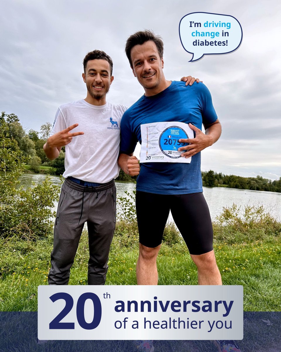The 5K@EASD Virtual Challenge is all about community, and ours is a truly global one💙🌍

It's so great seeing people come together with 1 goal  - #DriveChangeInDiabetes💪

There are 3 days left to upload your result, so let's lace up today and raise diabetes awareness🏁🔗in bio