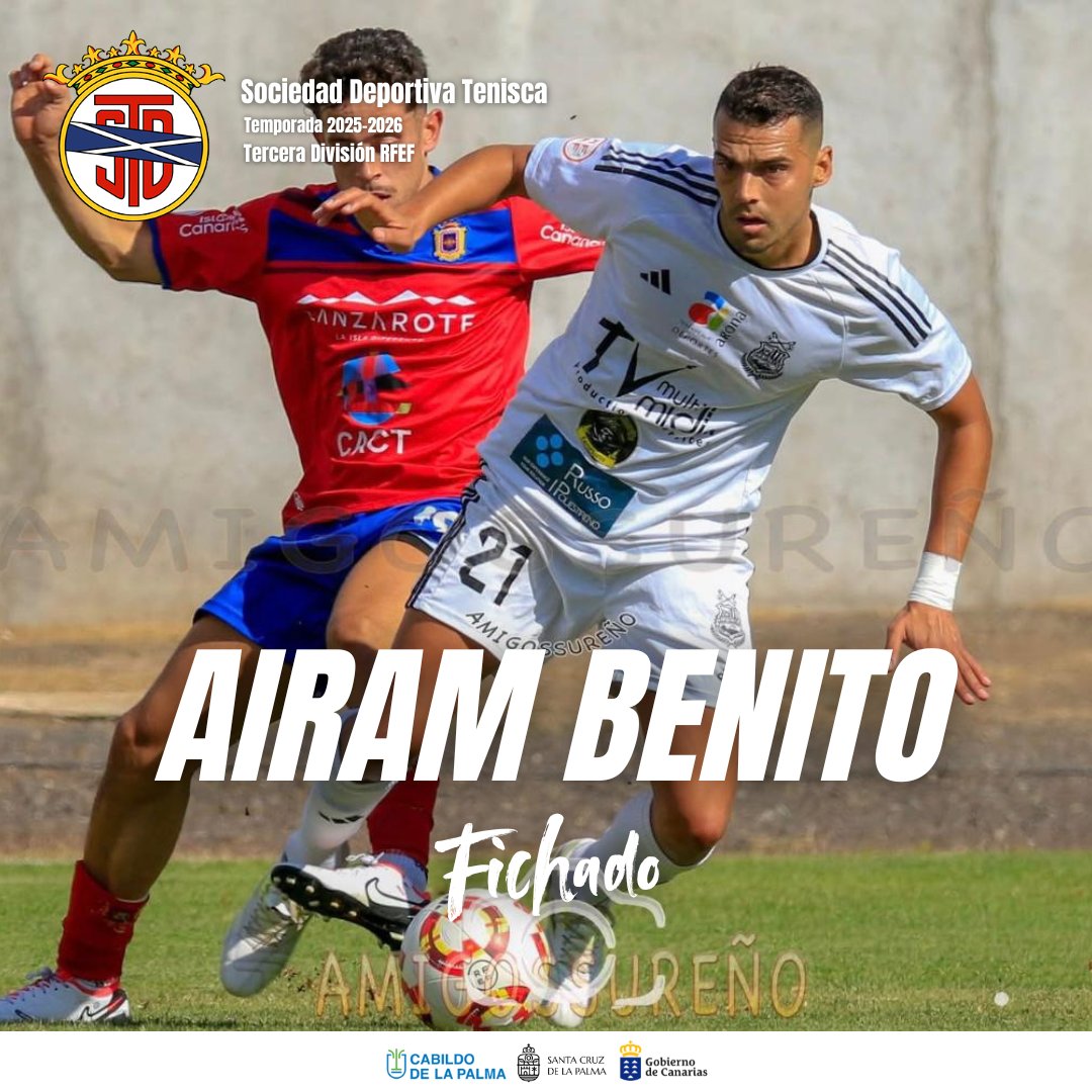 SDTenisca's tweet image. #Fichaje I 𝙀𝙡 𝙏𝙚𝙣𝙞𝙨𝙘𝙖 𝙞𝙣𝙘𝙤𝙧𝙥𝙤𝙧𝙖 𝙖 𝘼𝙞𝙧𝙖𝙢 𝘽𝙚𝙣𝙞𝙩𝙤🆕

➡️Calidad y experiencia al servicio del Tenisca. #BienvenidoAiram 

facebook.com/SDTenisca/post…