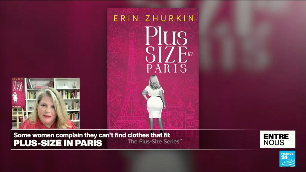 frequencydesign's tweet image. Great to see the book cover for Plus-Size in Paris on France24 TV. Check out this interview with author Erin Zhurkin . youtu.be/NwHsNvUlyM0