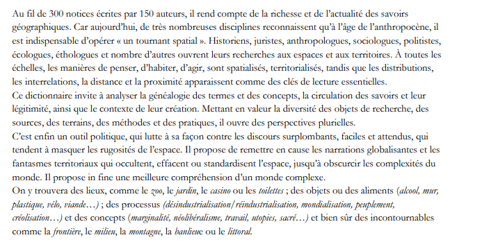 Anthony_Guyon's tweet photo. 6. Collectif, Géographies. Un dictionnaire. 
En librairie le 2 octobre. https://t.co/u7MCmdGHVj
