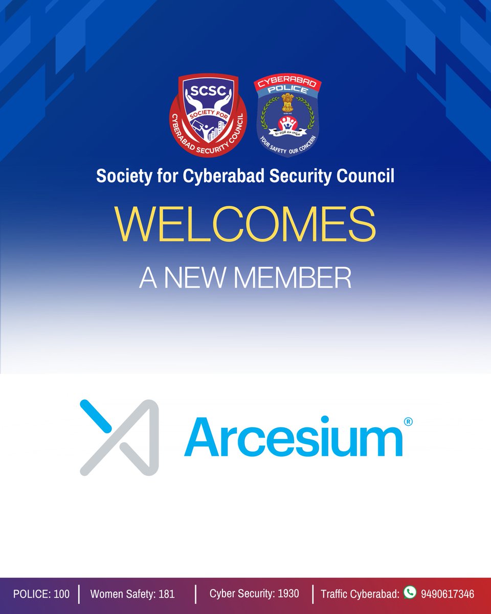 SCSC_Cyberabad's tweet image. 💼 We’re excited to welcome Arcesium to the SCSC community!

As a global FinTech &amp;amp; professional services leader, their commitment to safety, wellness &amp;amp; secure workplaces aligns with our mission of creating safer, healthier work environments. 🌍

#SCSC #Arcesium #FutureOfWork
