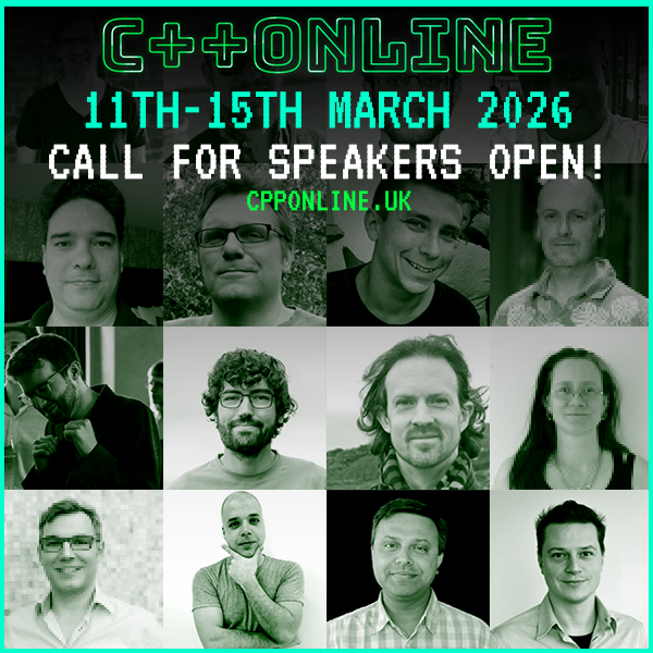New to speaking? Or from an underrepresented background? 💡
C++ Online 2026 wants YOUR voice!
We anonymize reviews &amp; offer mentoring to support new speakers.
Submit your talk or workshop proposal by 21 Nov 2025
cpponline.uk/call-for-speak…
#Cpp #CPlusPlus #coding #programming