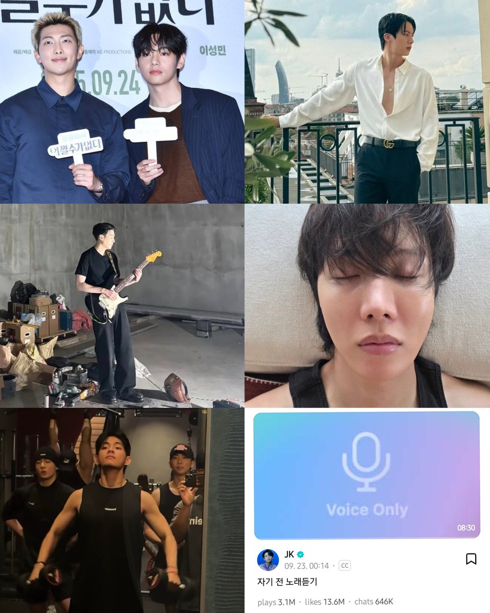6/7 updates from members lately

Where is jimin 🥹🥹🥹