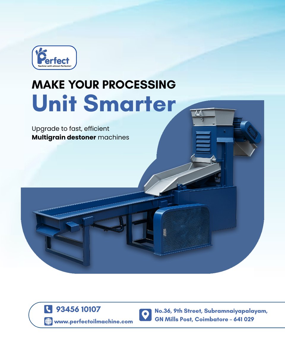 perfect_engin's tweet image. Smart Multigrain Destoner Machine in Perfect Engineerings, Coimbatore - Purity &amp;amp; efficiency in every batch!
📍 maps.app.goo.gl/UZJmMdCKYiQNd4…
📞 Call 9345610107 | 🌐 perfectoilmachine.com
#destonermachne #multigrain #coldpressoilmachine #perfectengineerings #coimbatore