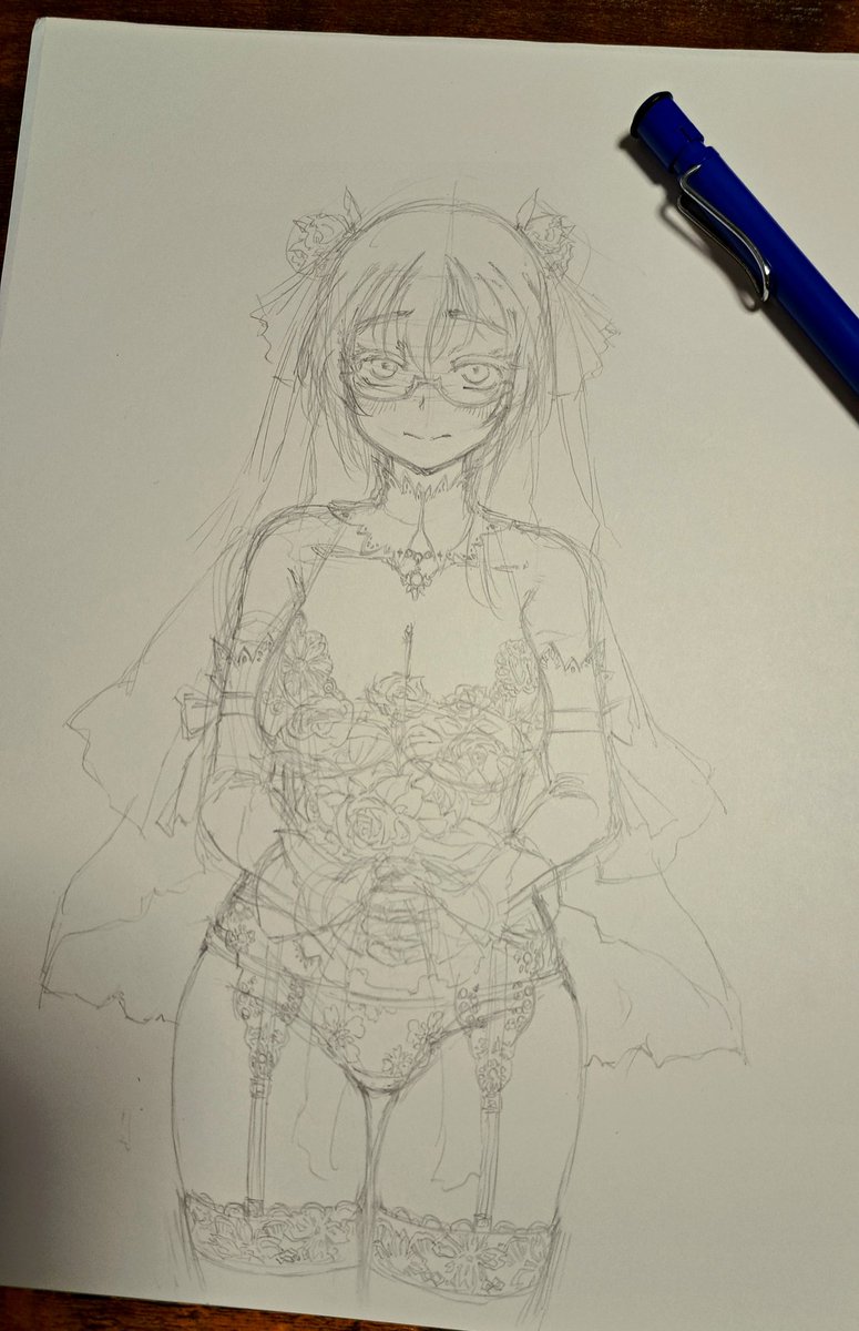 というわけで(？)レースの下着方向に全振りしてみる。
ていうかガーターベルトってえっちですね
