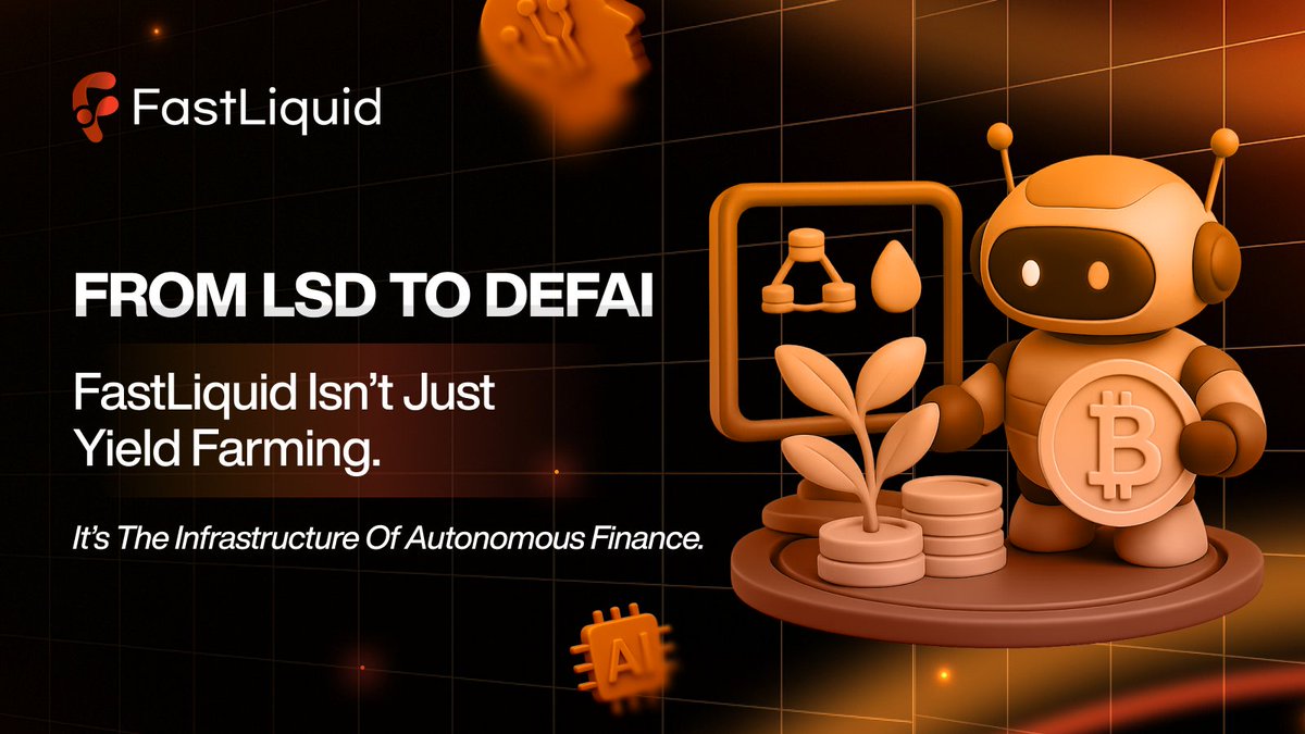 FastLiquidAI's tweet image. ๐ From LSD to #DeFAI, the future of finance is evolving.
#FastLiquid isnโt just yield farming โ itโs the infrastructure of autonomous finance, powered by AI and built for limitless liquidity. โก
#FastLiquid #DeFi #AI #DeFAI