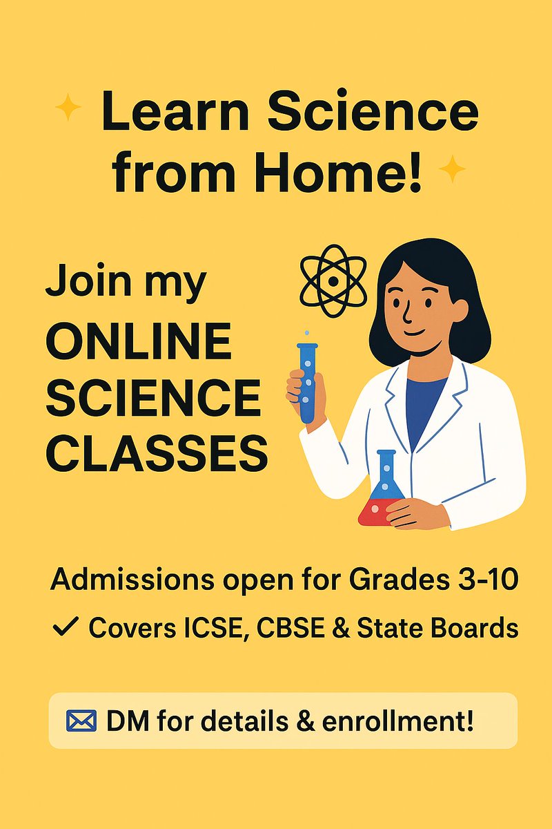 SimranNaya11666's tweet image. Struggling with science?
Let&apos;s make it simple and fun - from your home! 🔬
#onlineclasseshelp #scienceclass #Education #students