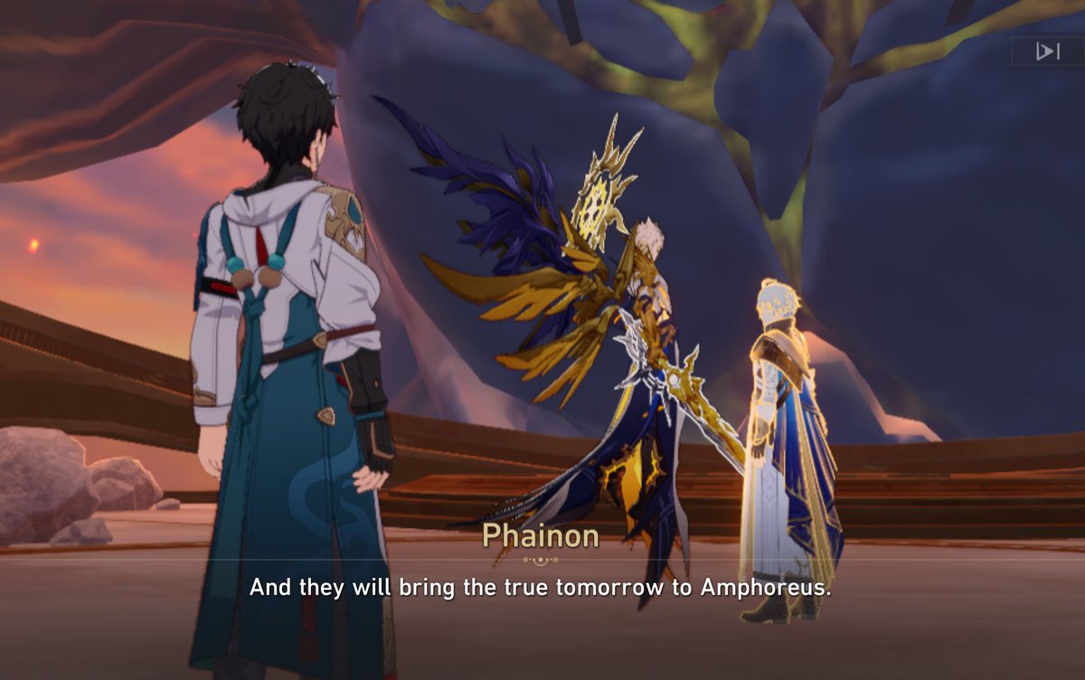//hsr spoilers
.
.
.
Taking “trust yourself” to a whole new level be like

DH: Please lend us ur aid
Khaslana: Begone 😒
Phainon: Pwease they’re my fwriends 🥺 My/our heroes 🥺👉👈
Khaslana: … fine 🙄