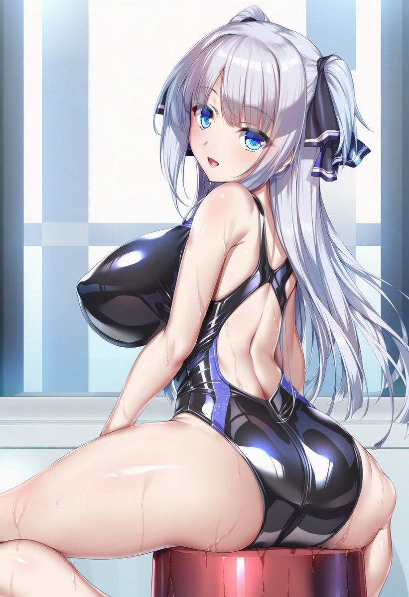 #AIスイスイ競水デー 
なにしてるの？三人でお互いを洗う話だったでしょー？

水泳部なのに全然泳がないなうちの子たち。