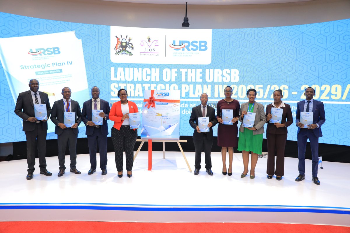 This morning, led by our Chief Strategist and Registrar General, we officially unveiled our 5- Year Strategic Plan IV (2025/26 – 2029/30), internally to all our staff. 

This visionary plan, approved by the National Planning Authority, serves as our blueprint for driving impact,