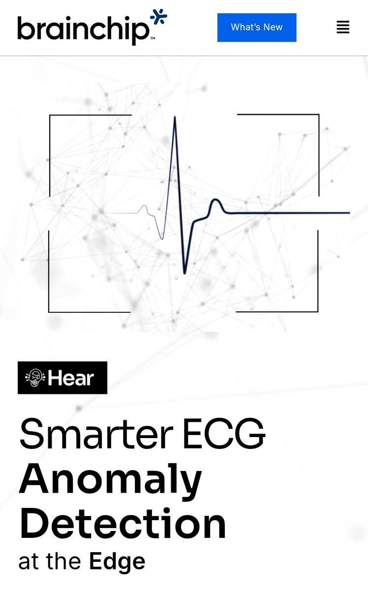 dlogic9's tweet image. #BrainChip’s #Akida neuromorphic processor enables smarter #ECG anomaly detection at the edge through ultra-efficient, real-time inference and on-device learning, supporting privacy and continuous monitoring in resource-constrained wearable devices.
is.gd/OWxwmb
.
