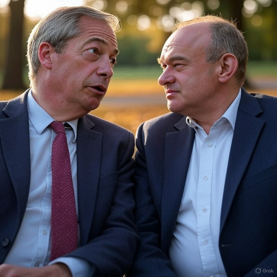 StarkReactorUk's tweet image. Dear Ed, mate, it’s bedtime! You dropped my name 30 times in your speech—obsessed much? Time to get Nigel Farage out of your head and catch some Z’s! #LibDemConference #ReformUK #FarageFever