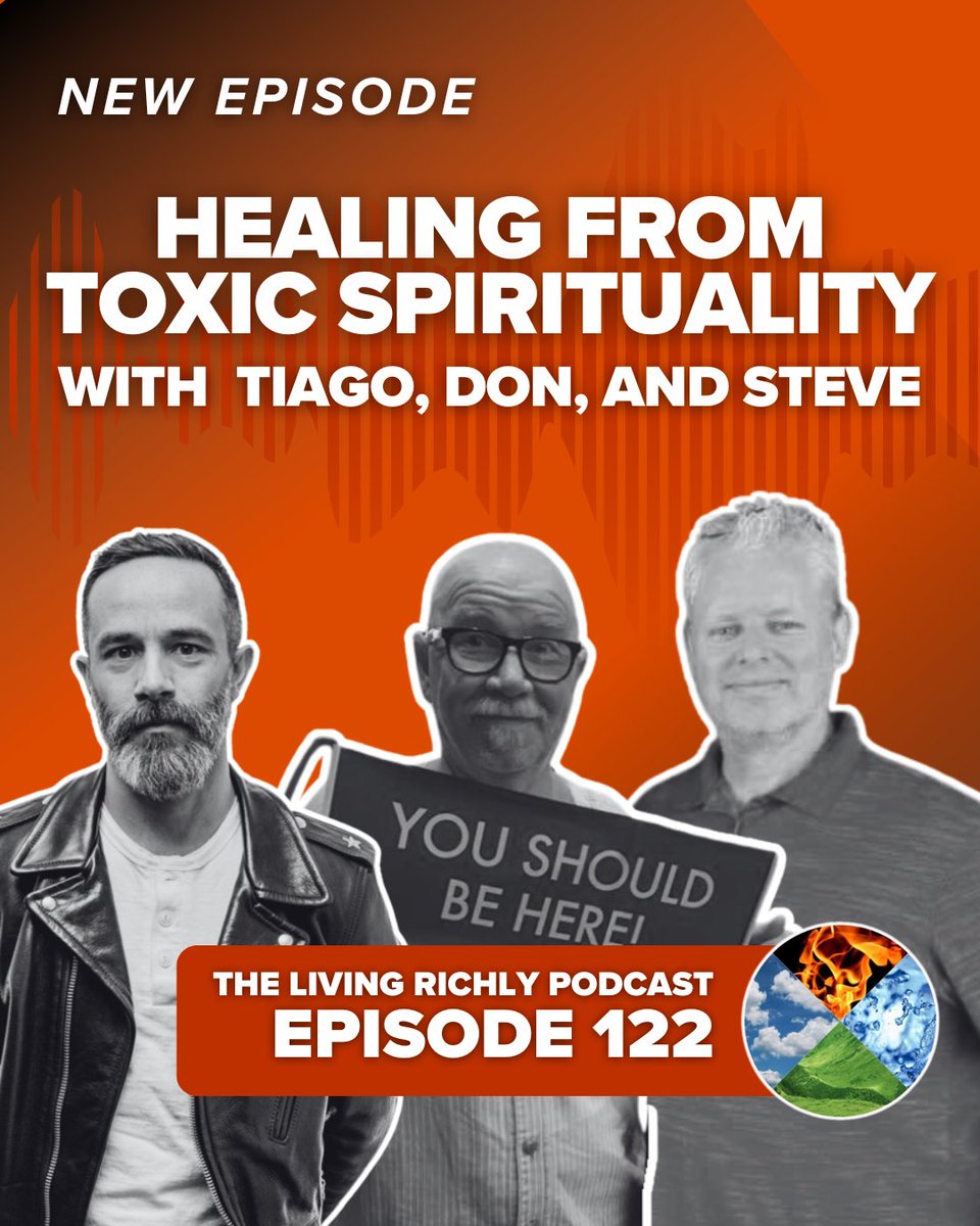What happens when the thing that was supposed to set you free ends up wounding you?  Tiago, Don, and Steve join Eric and Rob to share stories of untangling toxic beliefs, reclaiming spiritual identity, and learning to grieve what was lost.

Watch video at liverichly.me/122yt