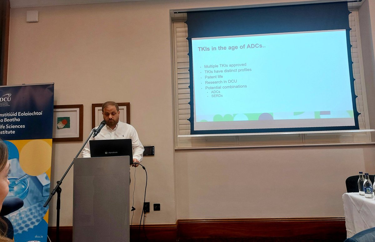 debioreilly's tweet image. Day 1 of the prestigious 18th International Symposium on Translational Research in Oncology. Here is @coileain delivering a talk on HER-targeting TKIs in BC @CCRTIreland @DCU_LSI