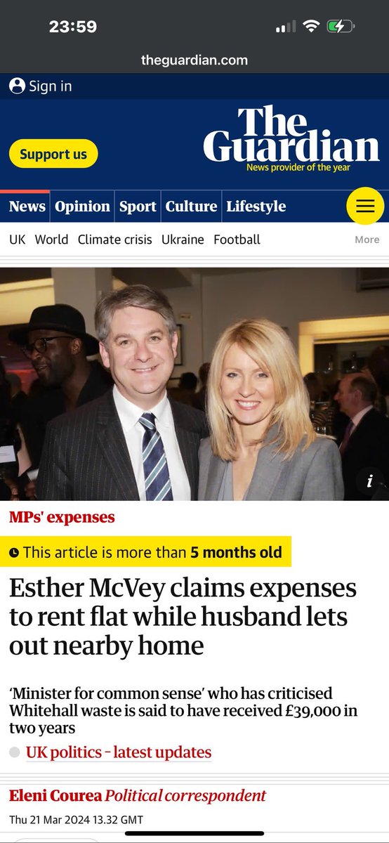 WendyLong1's tweet photo. @EstherMcVey1 How much have you claimed in expenses for taxis from your partners flat while claiming for your house 🤬 https://t.co/JugtEc7dQ6