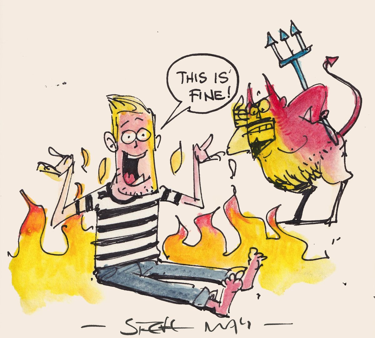 I only just heard about the Rapture! It was supposed to have happened yesterday? Maybe we're all in Hell but we don't realise!?! (it'll explain a LOT!)