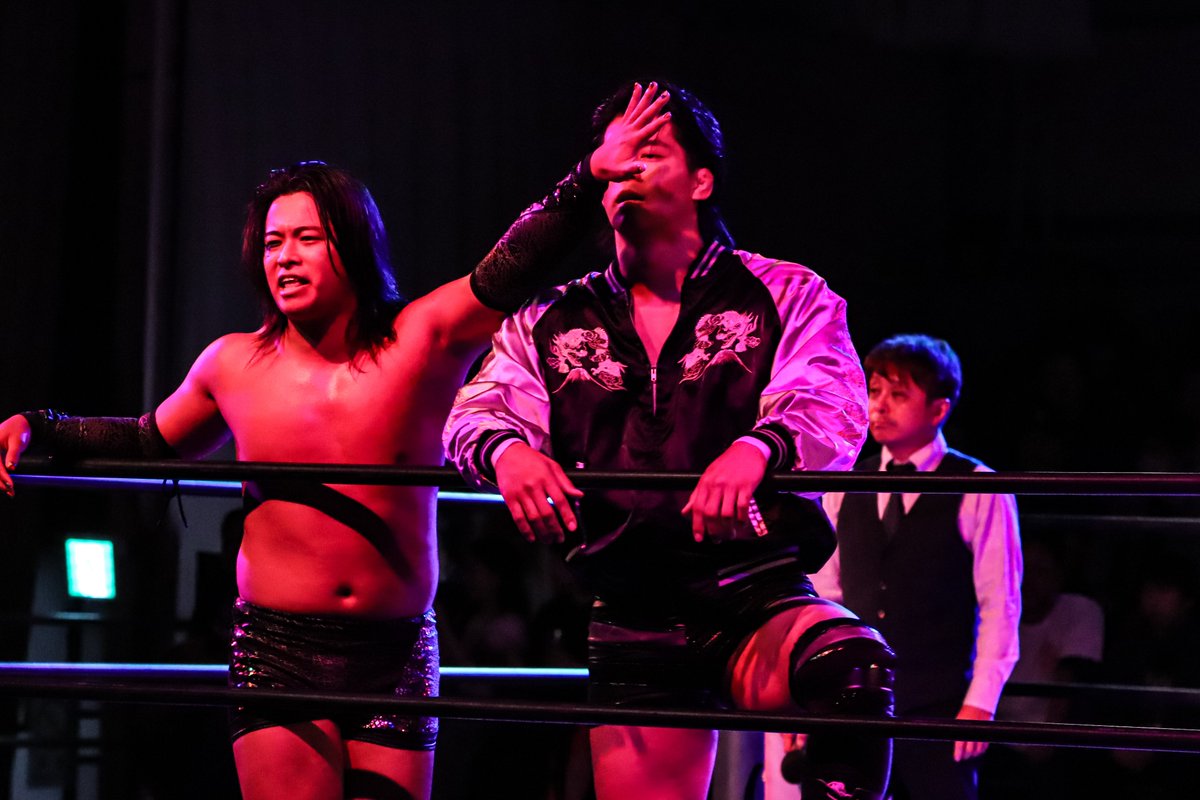 lion_highfly's tweet image. 25/9/24 #DragonGate 後楽園
俺が俺が！！ってなってて可愛かったです
#TheGateOfMIYANE2025 #帆希 #安齊勇馬 #ajpw