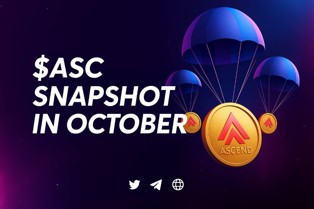 Few days to October, our airdrop campaign will be wrapped up in September 30th then there will be a snapshot in October 1st 10:00 AM UTC of all wallets with at least $5 worth of $Sol transaction history. Follow the steps and complete the tasks to be eligible for receiving $ASC