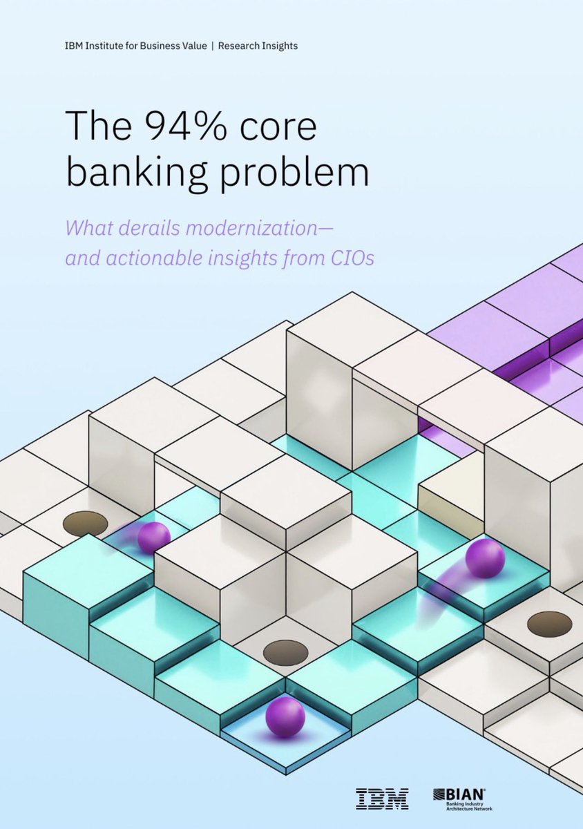 Nafis Alam (@nafisalam) on Twitter photo The 94% core #banking problem-<a href="/IBM/">IBM</a>
#Banks #technology #cloud #bankingtech #DigitalTransformation #Fintech #Finserv #Regulation #Regtech #Bigdata #Fraud #cybersecurity #CIO #riskmanagement
<a href="/Damien_CABADI/">Growth CFO 🌍 🕊️🇺🇦</a> <a href="/mikeflache/">Mike Flache</a> <a href="/bamitav/">Amitav Bhattacharjee</a> <a href="/Nicochan33/">Nicolas Babin</a> <a href="/DG_Collective/">Digital Growth Collective</a>
ibm.com/thought-leader… The 94% core #banking problem-<a href="/IBM/">IBM</a>
#Banks #technology #cloud #bankingtech #DigitalTransformation #Fintech #Finserv #Regulation #Regtech #Bigdata #Fraud #cybersecurity #CIO #riskmanagement
<a href="/Damien_CABADI/">Growth CFO 🌍 🕊️🇺🇦</a> <a href="/mikeflache/">Mike Flache</a> <a href="/bamitav/">Amitav Bhattacharjee</a> <a href="/Nicochan33/">Nicolas Babin</a> <a href="/DG_Collective/">Digital Growth Collective</a>
ibm.com/thought-leader…