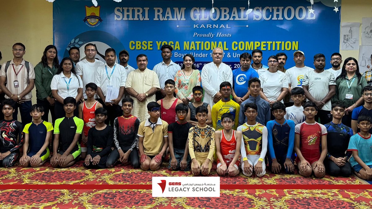Congratulations to Srisiddharth Arun (Grade 8J) for winning Gold at the #CBSEUAECluster #YogaAsanaTournament and representing the UAE at the #CBSENationals2025 in Karnal, India.
#GEMSLegacySchool #GEMSEducation #KHDA