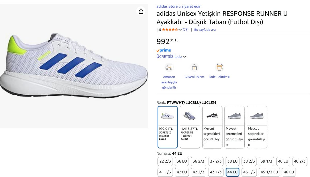 📢 adidas Unisex Yetişkin RESPONSE RUNNER U Ayakkabı - Düşük Taban (Futbol Dışı)

💵 992,01 TL
( 44 numara )

📌amazon.com.tr/hz/wishlist/ls…

Amazon #işbirliği