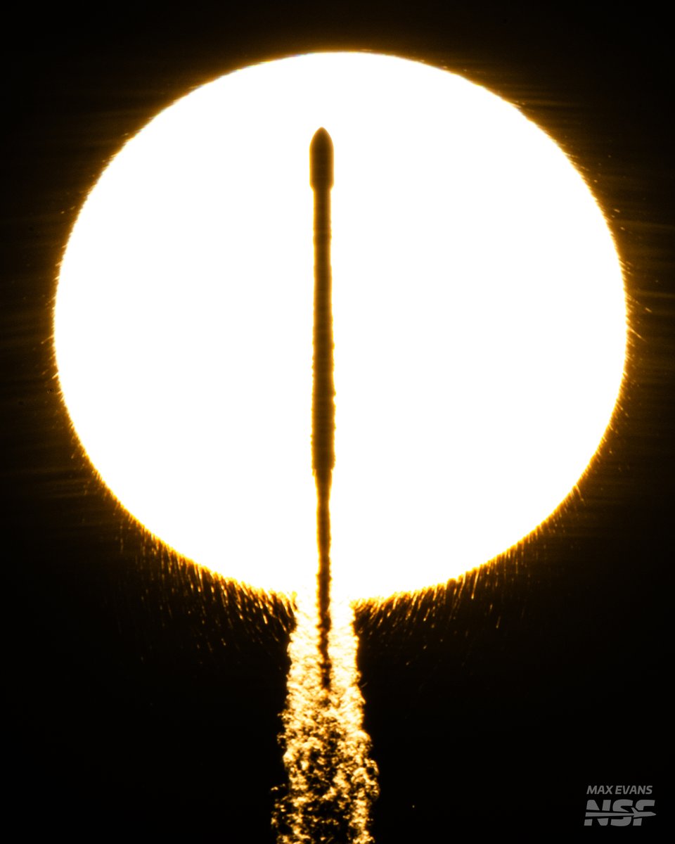 Falcon 9 &amp; IMAP transit the solar disc of our sun!

Next stop: the L1 Lagrange Point 1.5 million kilometers away.

📸 - <a href="/NASASpaceflight/">NSF - NASASpaceflight.com</a>