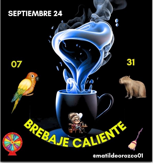 matildeorozco01's tweet image. La paila ardiendo con el 🔥BREBAJE CALIENTE🔥 de hoy 24-09 ÉXITOS Y  MUCHA SUERTE 🍀🤞🏻🧹#animalitos  @lotohipico