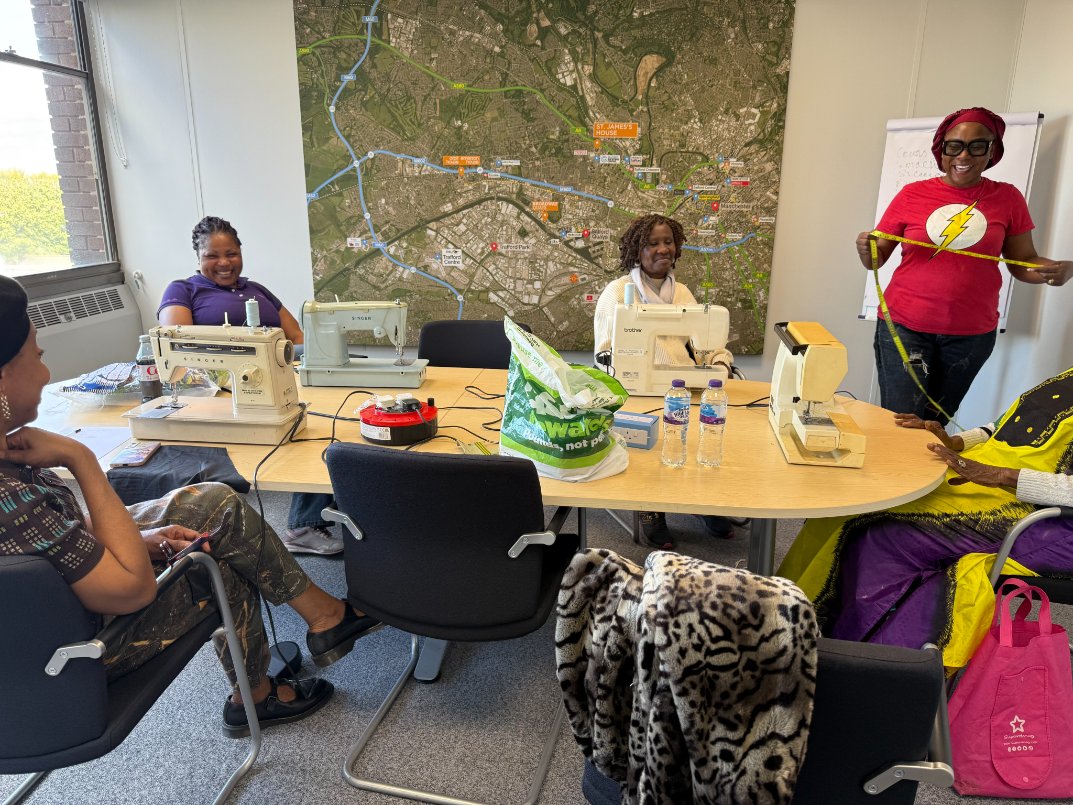 Our new session for beginners started today. Feel free to join in as we have 5 places available for this session. Sewing is a life skills and it could save our planet... Participants told us about the health benefits of attending the session...