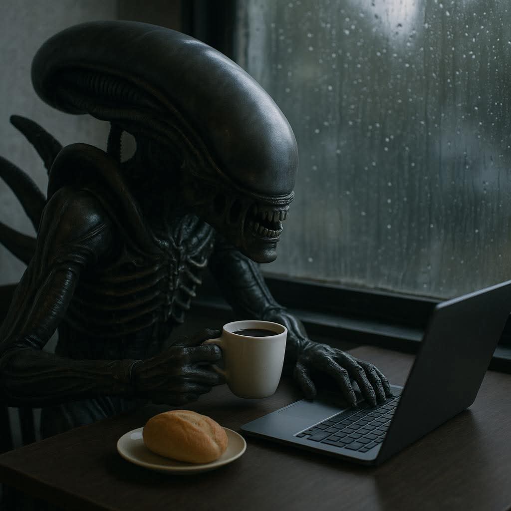 CorrecaminosMi1's tweet photo. Buenos días Tropa !!
Cafecito☕ y Alien Earth !!
#AlienEarthfinale
#DisneyPlus
#alienplanetatierra
#AlienEarth https://t.co/ISE9z1Cybu