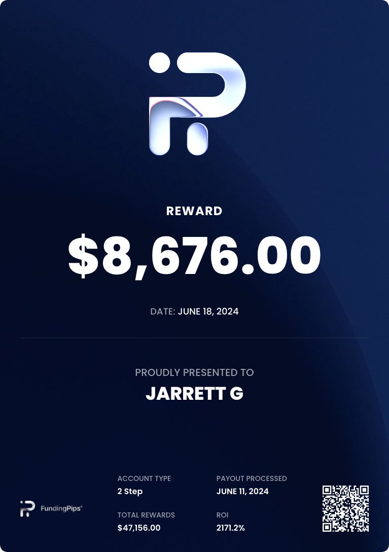 7JTRADE's tweet image. Since everyone is obsessed with Funding Pips at the moment, thought I&apos;d share some of my own payouts along side personal capital allocation. #FundingPips @fundingpips 

7JTRADE.com for more.