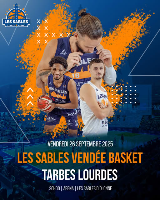 Europe2Vendee's tweet image. #Basket 🏀
Premier match à domicile du #LSVB en championnat de France #NM1, ce vendredi dans le magnifique Aréna-Stadium des Sables d&apos;Olonne.
#LSO #Vendée #Europe2Vendée