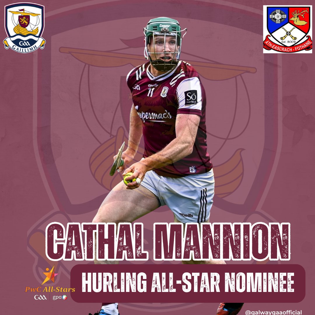2025 PwC GAA/GPA Hurling All-Star nominations announced!

Congratulations to Cathal Mannion on his Hurling All-Star award nomination ⭐️

Full Details⤵️
gaa.ie/article/2025-p…