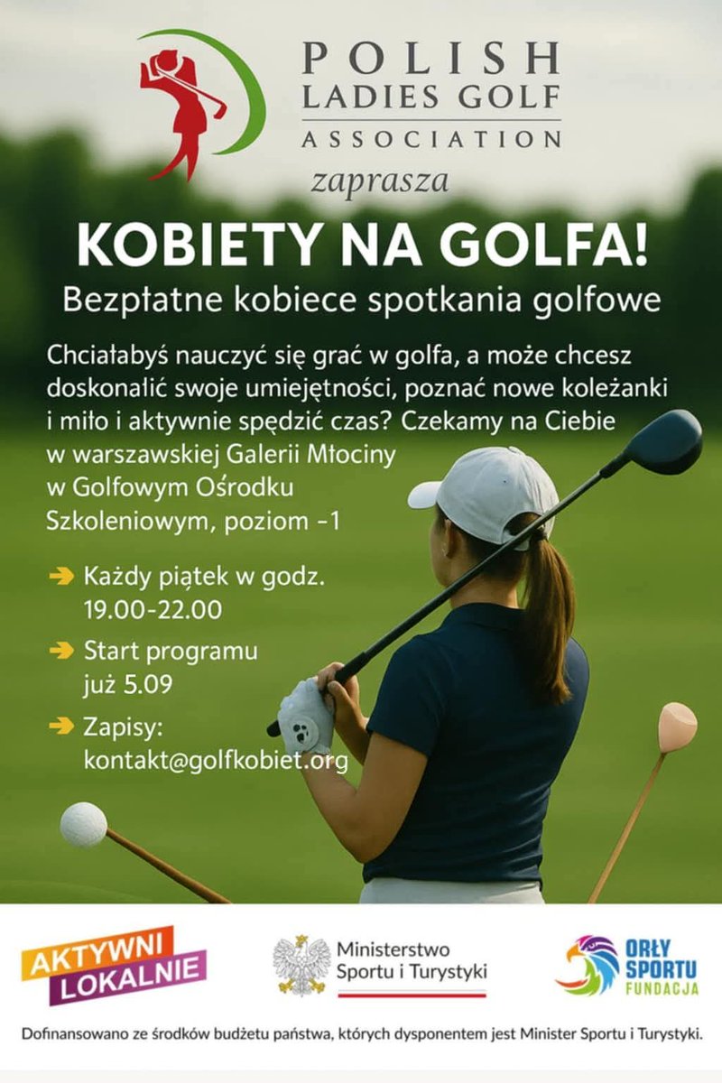 PSGK_Poland's tweet photo. SERDECZNIE ZAPRASZAMY! 
#golfkobiet #golfforeveryone https://t.co/a2UnWgSKrW