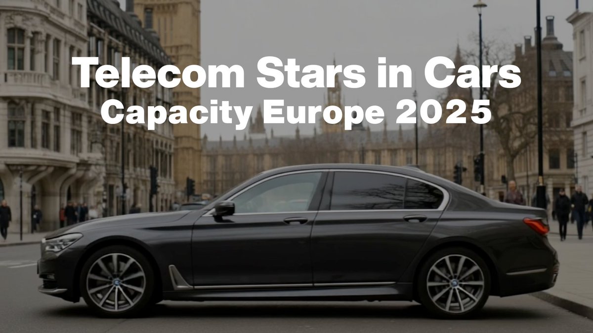 London, buckle up — #TelecomStarsInCars is back this October, turning interviews into journeys you won’t forget.

On October 21 at Capacity Europe, join me as I take conversations beyond the conference hall and onto London’s streets.

Book your interview.

#CapacityEurope