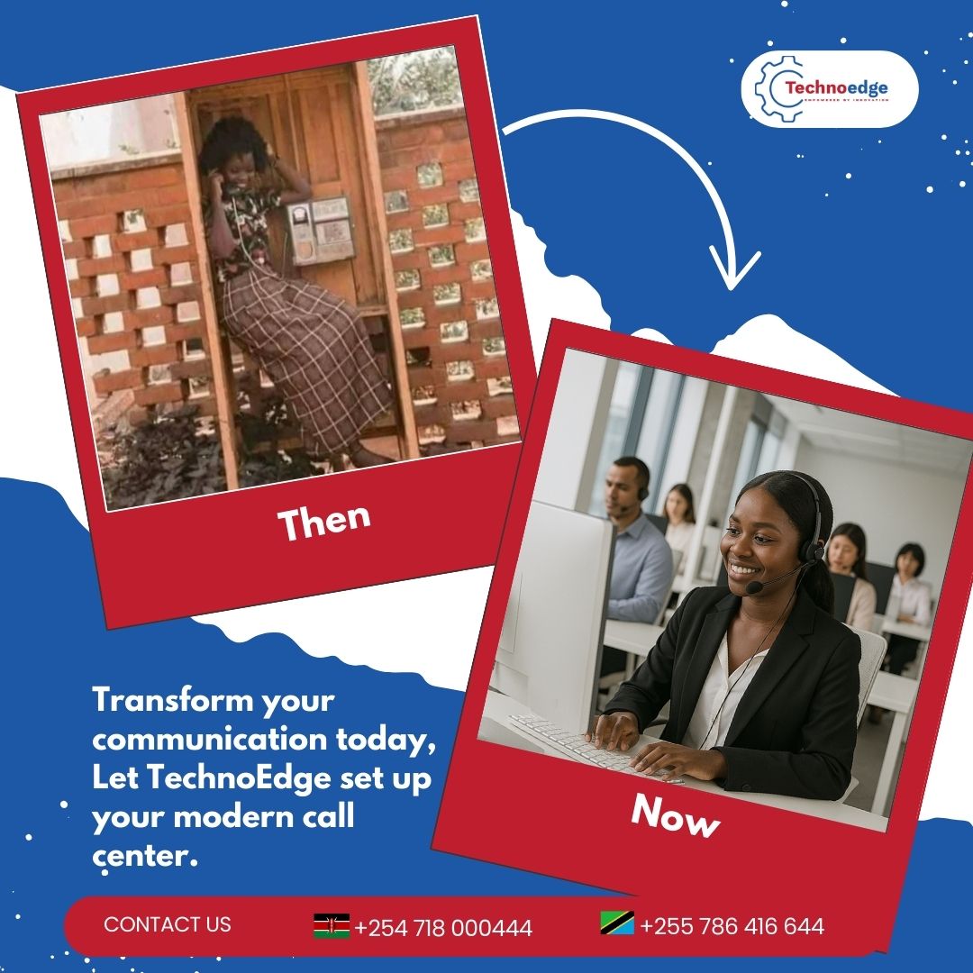 TechnoedgeGlobe's tweet image. From outdated systems to modern solutions, let TechnoEdge set up a professional call centre that keeps your business connected, efficient, and future-ready.

☎Kenya: +254 718 000444
☎Tanzania: +255 786 416 644

#TechnoEdge #CallCenterSolutions #FutureOfWork