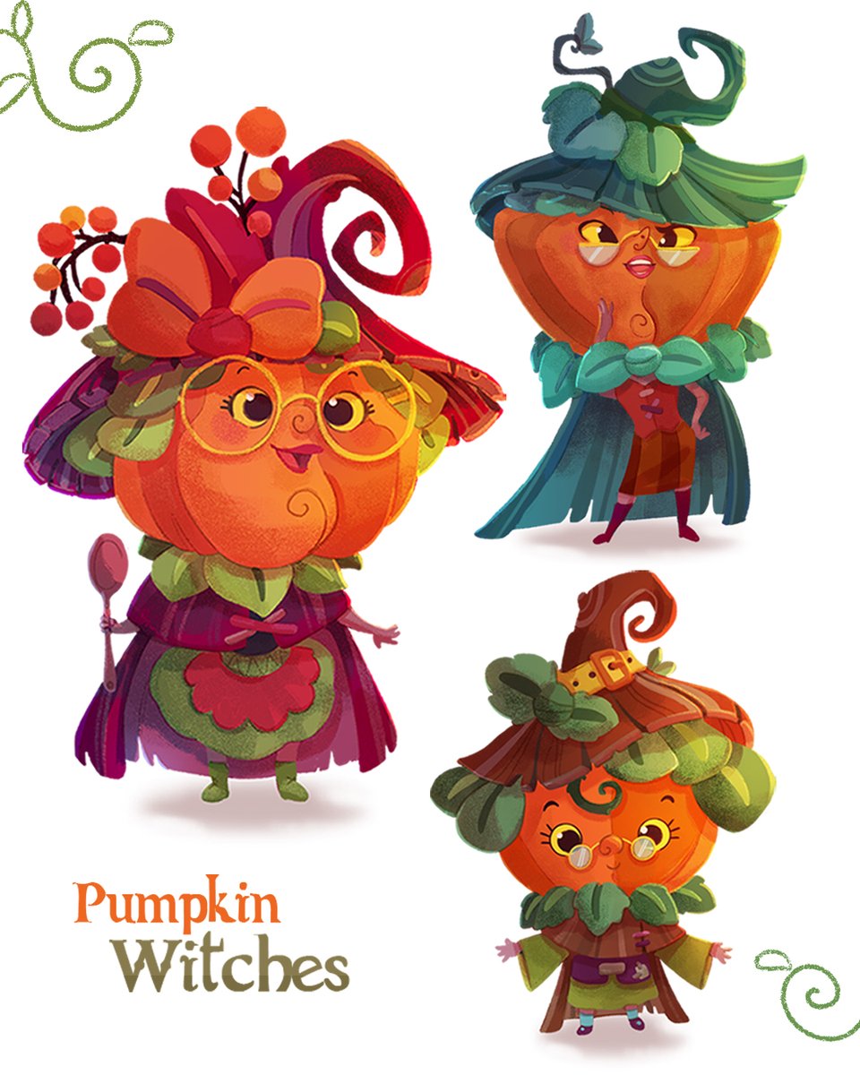 carrie_on_art's tweet image. My Pumpkin Witches are here! 🎃💚✨
Three tiny OC witches with pumpkin heads — spooky, cute, and a little mischievous 👻💚
More of their magical world coming soon :)
#PumpkinWitches #OCcommunity #SpookyCute #CharacterDesign #DigitalArt #HalloweenVibes